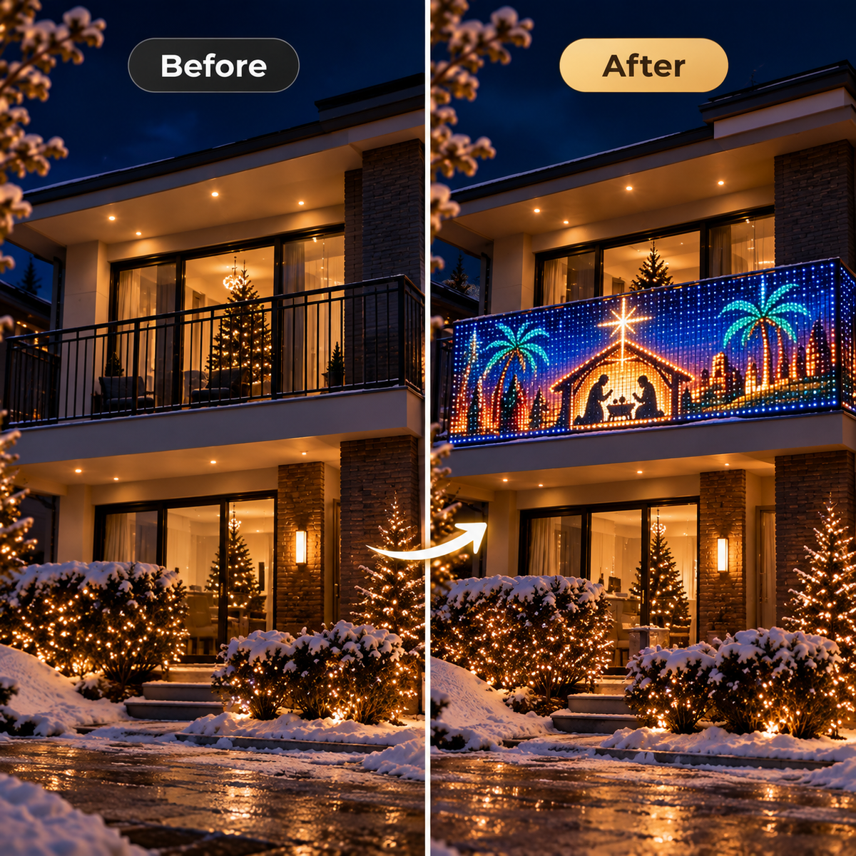 LumaFaith™ Christian Pixel Curtain Lights